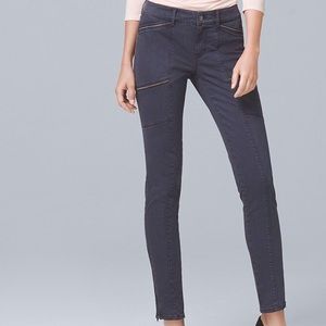 WHBM Mid-Rise Ball-Chain Skinny Ankle Jeans Blue Size 10